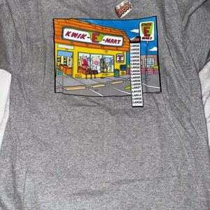 NWT The Simpsons Kwik-E-Mart T-Shirt | Spencer’s Grey Graphic Tee | Men's Large